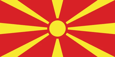 North Macedonia flag